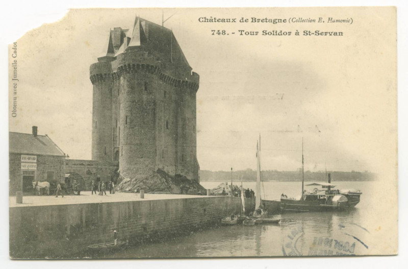 Carte postale ancienne Châtaux de Bretagne - 748- Tour solidor à Saint-Servan.
