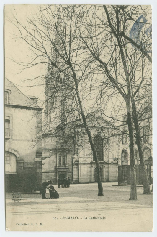 Carte postale ancienne 60.- Saint-Malo.- La cathédrale