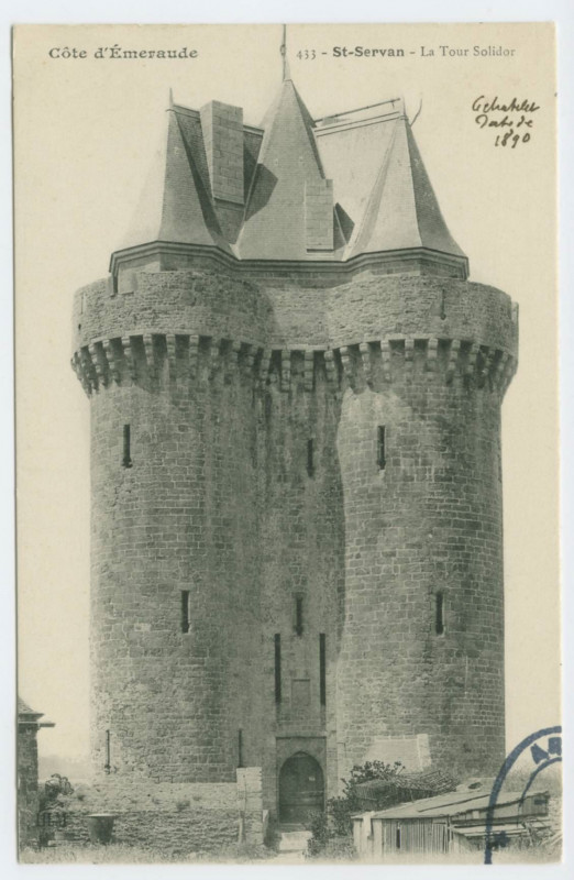 Carte postale ancienne 433 Saint-Servan - La tour solidor.