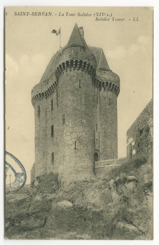 Carte postale ancienne 4 Saint-Servan - La tour solidor (XIVe s.) Solidor tower.