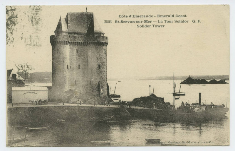 Carte postale ancienne 2523 Saint-Servan-Sur-Mer - La tour solidor. Solidor tower.