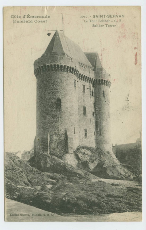 Carte postale ancienne 2040 Saint-Servan - La tour solidor. Solidor tower.