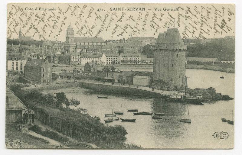 Carte postale ancienne 472 Saint-Servan - Vue Generale.
