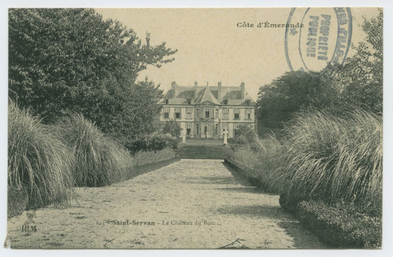 Carte postale ancienne 623  Saint-Servan - Le château du Bosc.