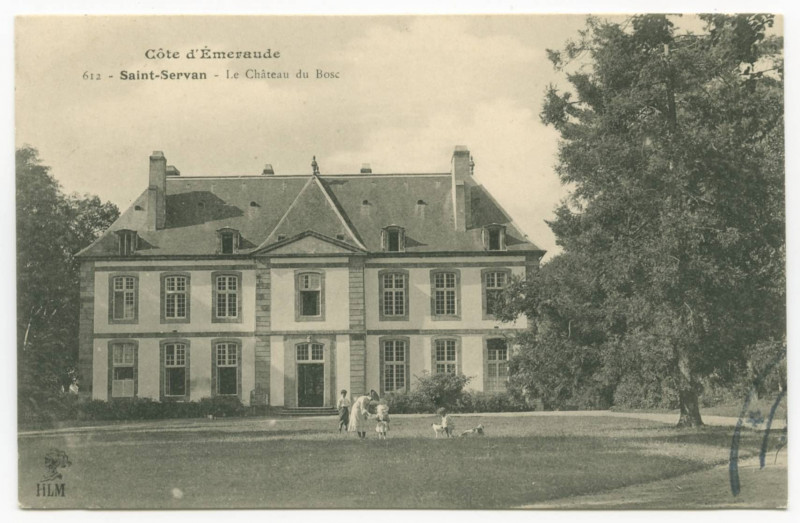 Carte postale ancienne 612  Saint-Servan - Le château du Bosc.