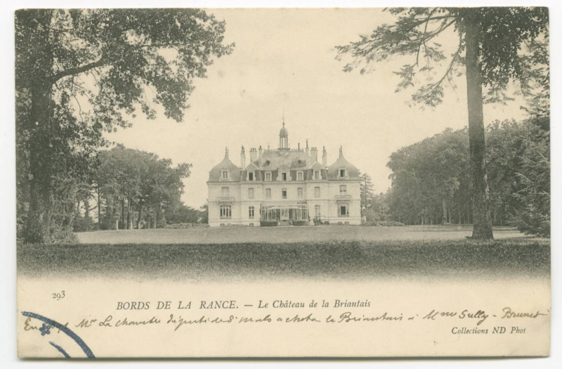 Carte postale ancienne 293  - Bords de la Rance. - Le château de la Briantais