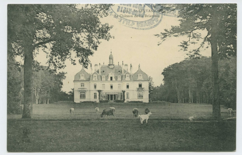 Carte postale ancienne 1129  Saint-Servan - Le château de la Briantais