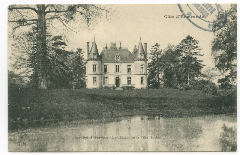 Carte postale ancienne 330  Saint-Servan - Le château de la Ville-Huchet.