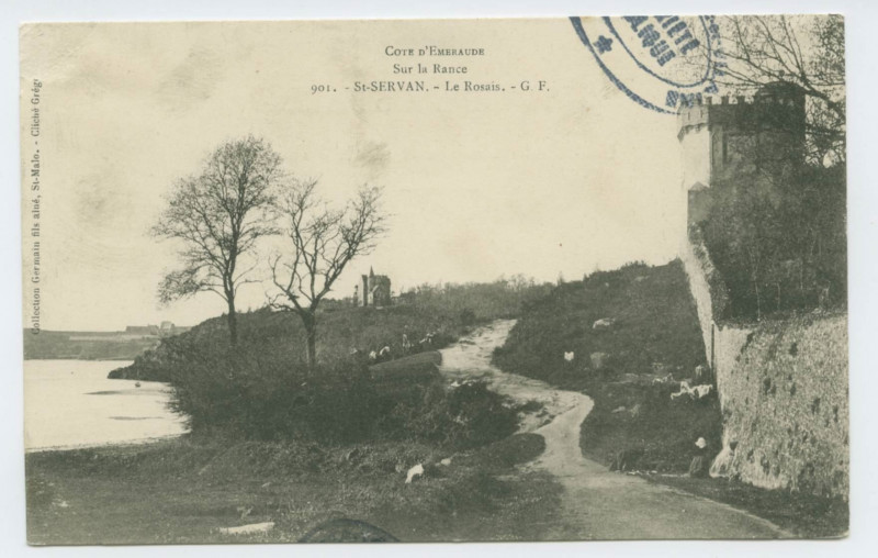 Carte postale ancienne Sur la Rance 901  Saint-Servan - Le Rosais.