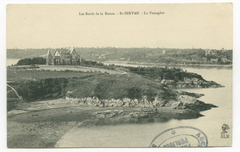 Carte postale ancienne Les bords de la Rance - Saint-Servan - La Passagère.