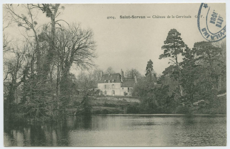 Carte postale ancienne 4004 Saint-Servan - Château de la Gervinais.