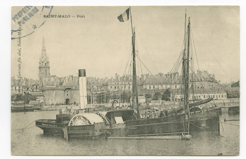 Carte postale ancienne Saint-Malo - Port.