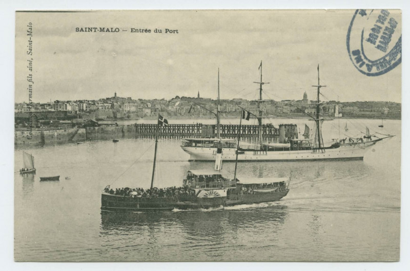 Carte postale ancienne 430 Saint-Malo - Entrée du port.