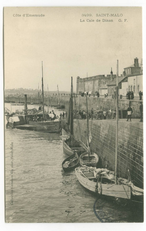 Carte postale ancienne 3499  Saint-Malo - La cale de Dinan.