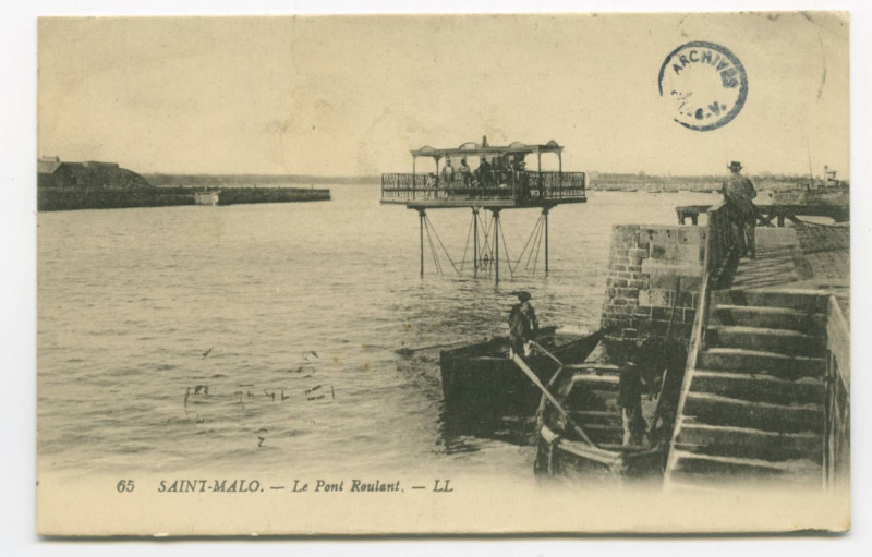 Carte postale ancienne 65  Saint-Malo - Le pont roulant.
