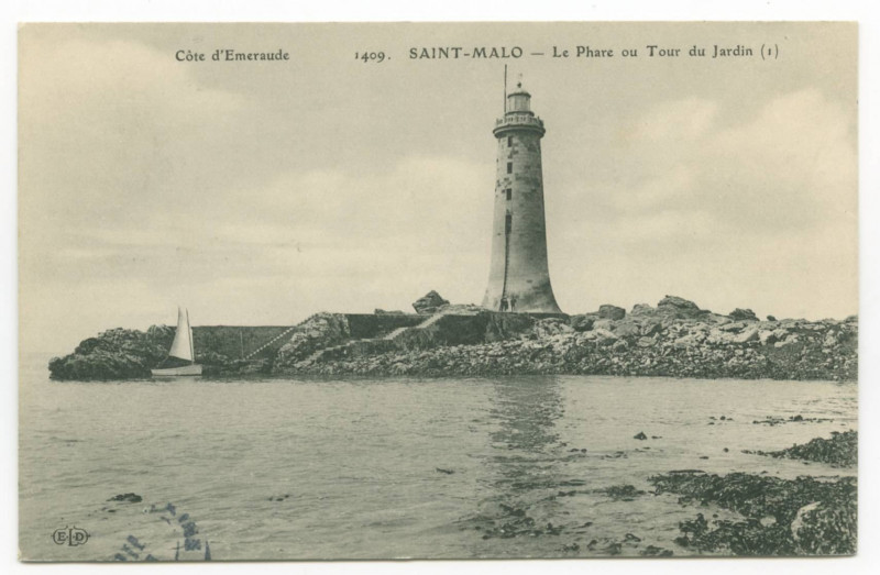 Carte postale ancienne 1409  Saint-Malo - Le phare ou tour du Jardin.