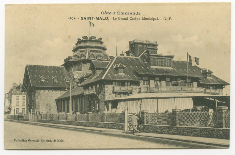 Carte postale ancienne 4671  Saint-Malo -  Le grand casino municipal.