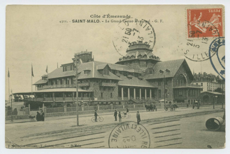 Carte postale ancienne 4311  Saint-Malo - Le grand casino municipal.