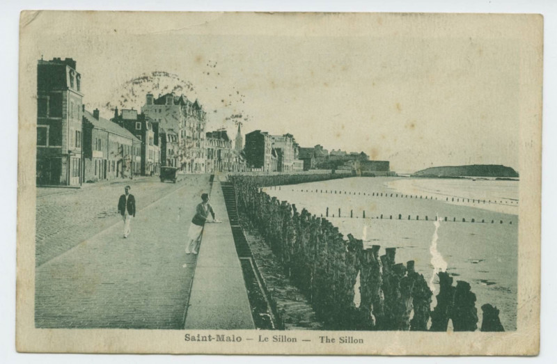 Carte postale ancienne Saint-Malo - Le Sillon - The Sillon.