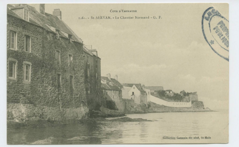Carte postale ancienne 1261 Saint-Servan - Le Chantier Normand.