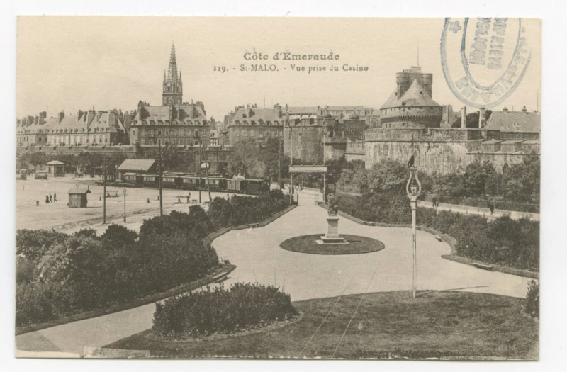 Carte postale ancienne 119  Saint-Malo - Vue prise du casino.
