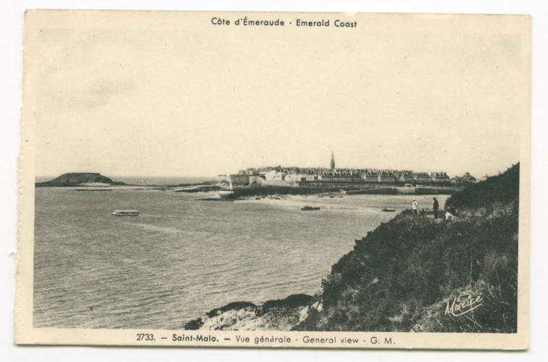 Carte postale ancienne 2733  Saint-Malo - Vue Generale - General view.