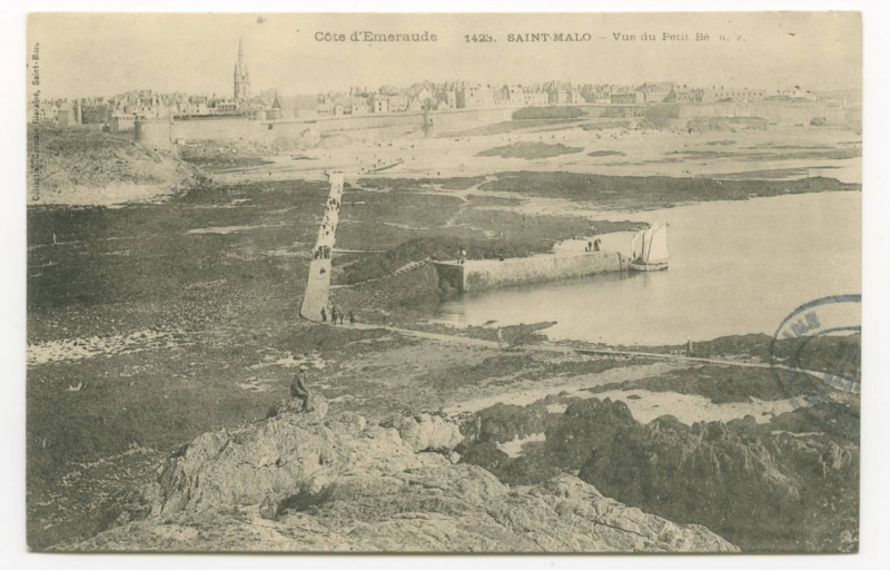 Carte postale ancienne 1423  Saint-Malo - Vue du Petit Bé.