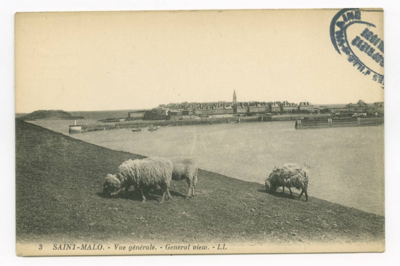 Carte postale ancienne 3  Saint-Malo - Vue Generale - General view
