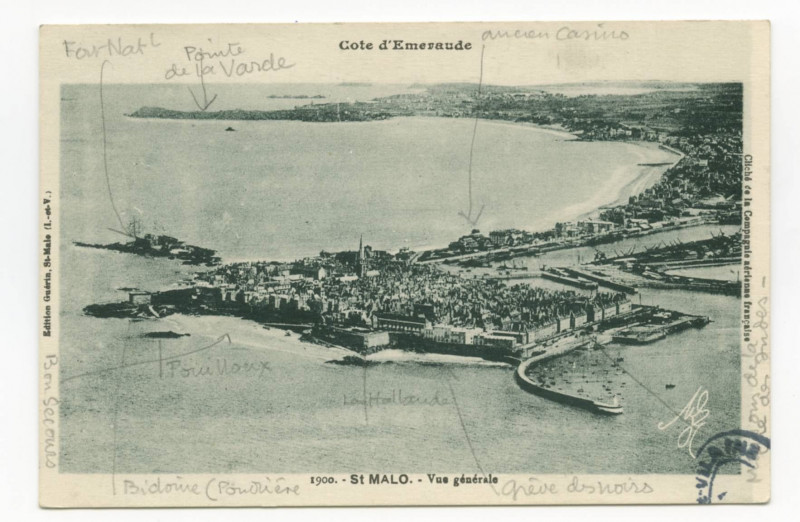 Carte postale ancienne 1900  Saint-Malo - Vue Generale.