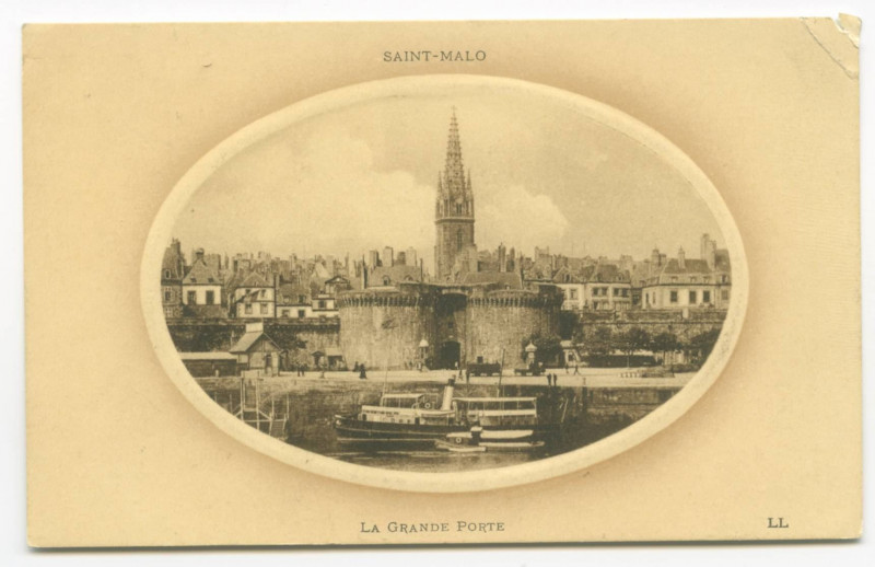 Carte postale ancienne Saint-Malo - La grande porte.