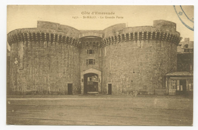 Carte postale ancienne 1451  Saint-Malo - La grande porte.