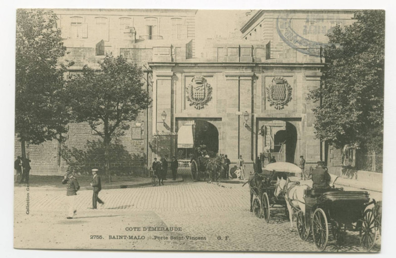 Carte postale ancienne 2755  Saint-Malo - Porte Saint-Vincent.