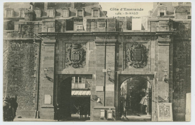 Carte postale ancienne 1462  Saint-Malo - La porte Saint-Vincent.