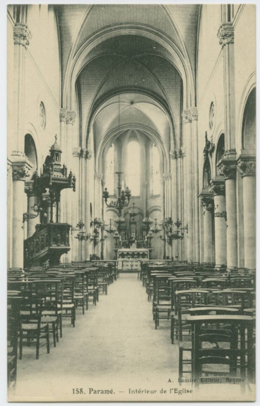 Carte postale ancienne 179. Paramé.- Intérieur de l'église