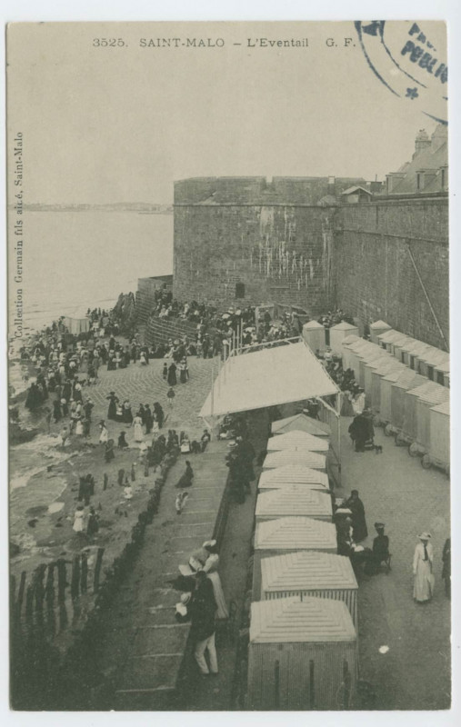 Carte postale ancienne 3525  Saint-Malo - L'éventail.