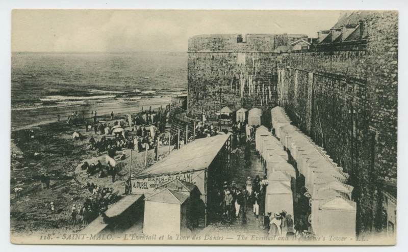Carte postale ancienne 118  Saint-Malo - L'éventail et la tour des Dames