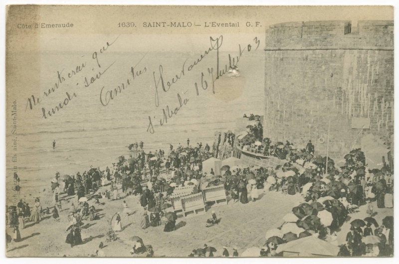 Carte postale ancienne 1639  Saint-Malo - L'Eventail.