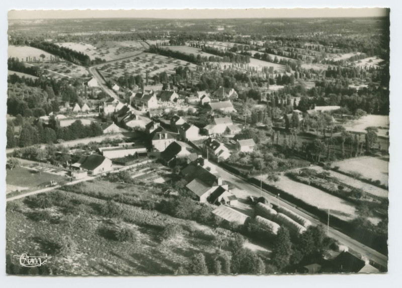 Carte postale ancienne St-Maugan - (I.-et-V.) 62-72 A - Vue Generale aérienne