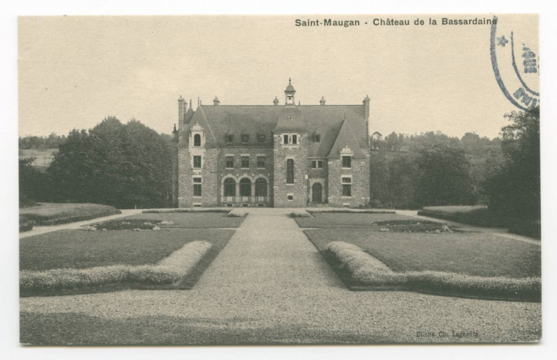 Carte postale ancienne Saint-Maugan - Château de la Bassardaine