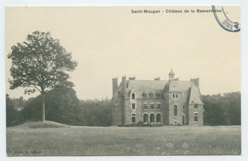 Carte postale ancienne Saint-Maugan  - Château de la Bassardaine