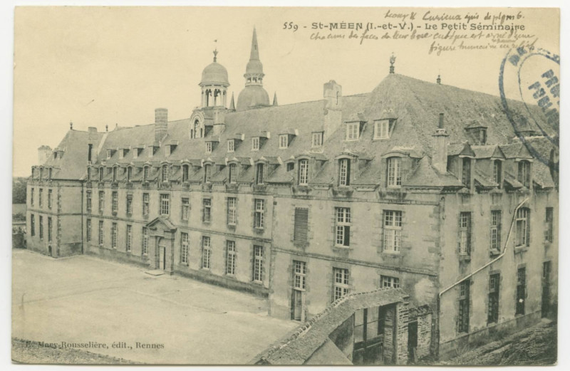Carte postale ancienne 559 -  St-Meen (I.-et-V.) - Le Petit Séminaire.