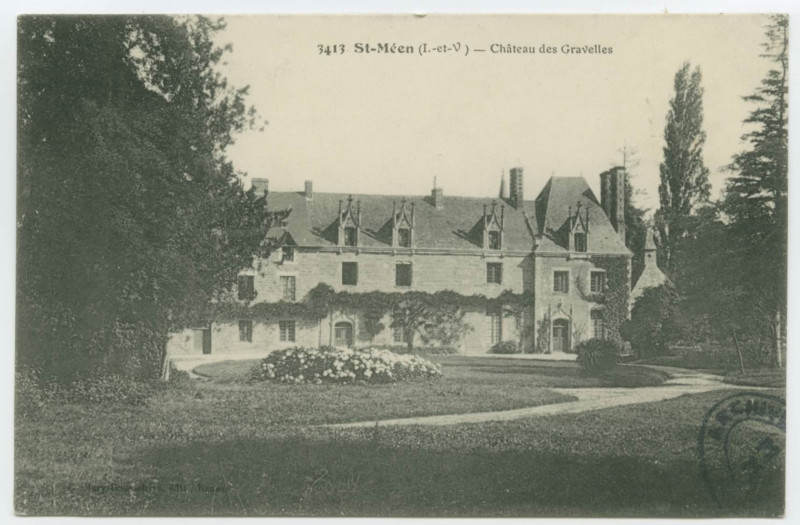 Carte postale ancienne 3413 -  St-Méen (I.-et-V.) - Château des Gravelles