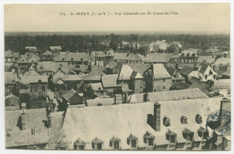 Carte postale ancienne 339 - St-Meen (I.-et-V.) - Vue Generale sur St-Jouan-de-l'Isle.