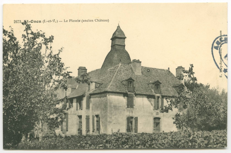 Carte postale ancienne 2673.  St-Onen  (I.-et-V.) - Le plessix (ancien Château)