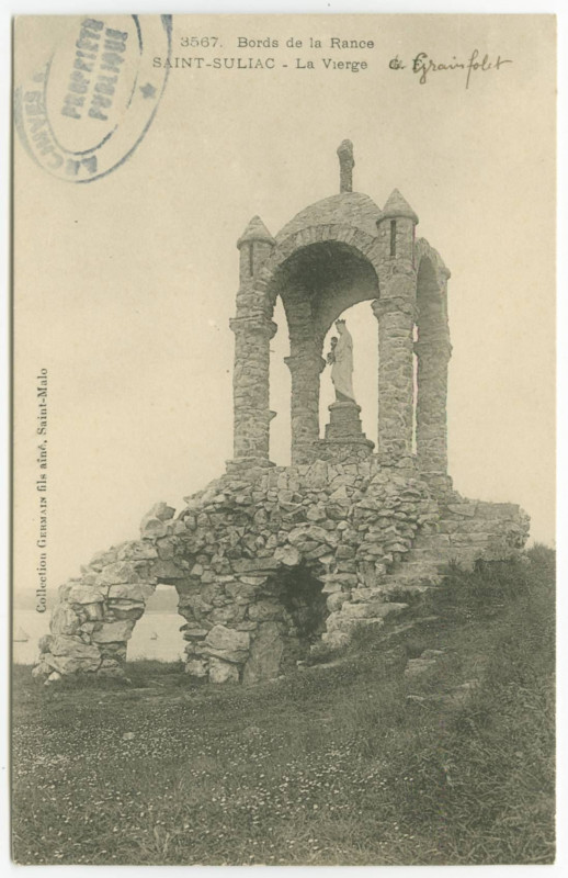 Carte postale ancienne 3567.  Les Bords de la Rance - Saint-Suliac. - La Vierge