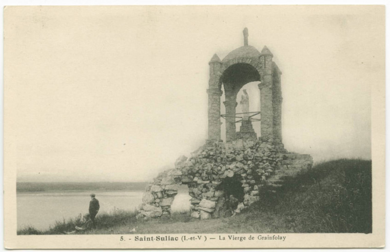 Carte postale ancienne 5. - Saint-Suliac (I.-et-V.) - La Vierge de Grainfolay