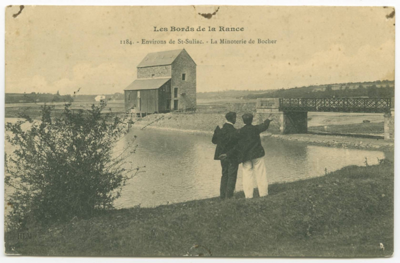 Carte postale ancienne 1184. - Environs de St-Suliac. - La Minoterie de Bocher