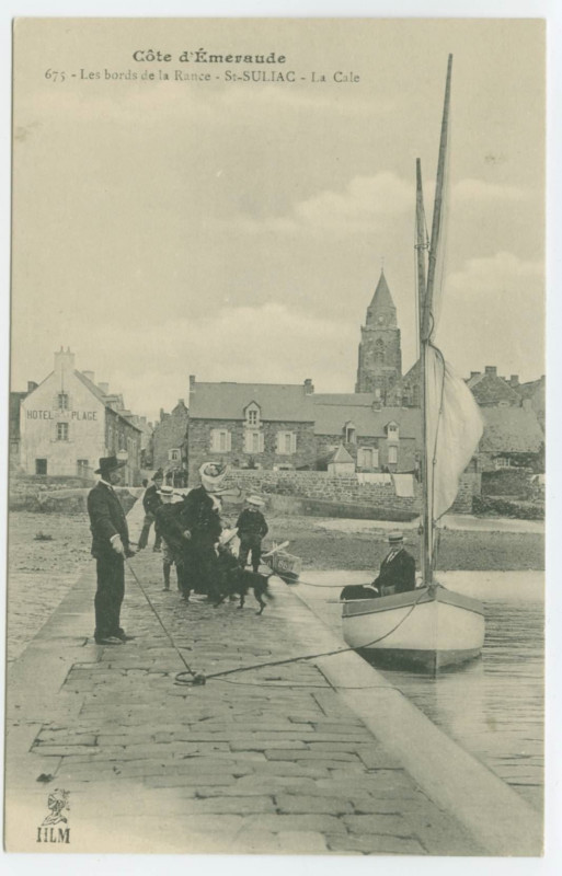 Carte postale ancienne 675 - Les Bords de la Rance. Saint-Suliac. - La Cale