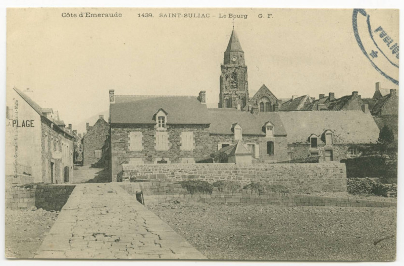 Carte postale ancienne 1439 - Saint-Suliac. Le Bourg