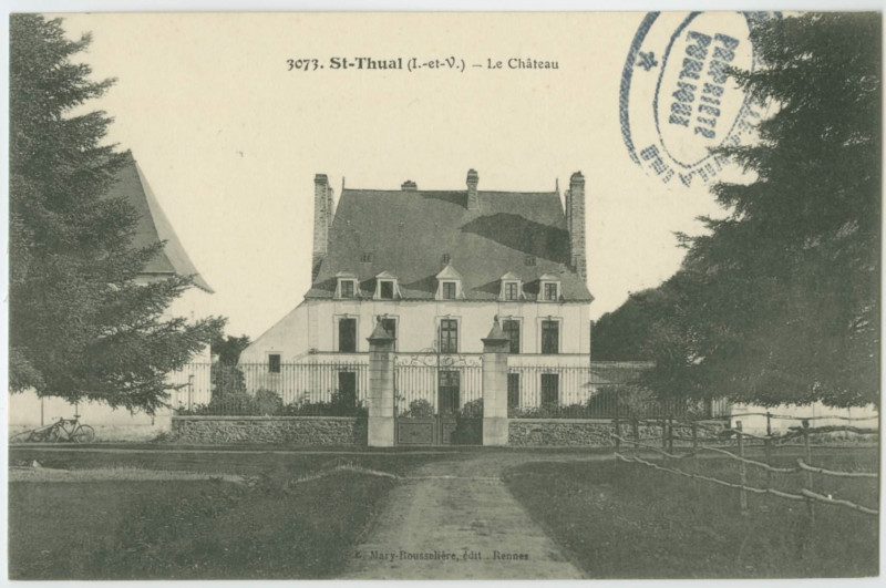 Carte postale ancienne Saint-Thual (I.-et-V.). 3073. - Le Château.